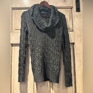 Tommy Hilfiger Charcoal Cowl Neck Sweater